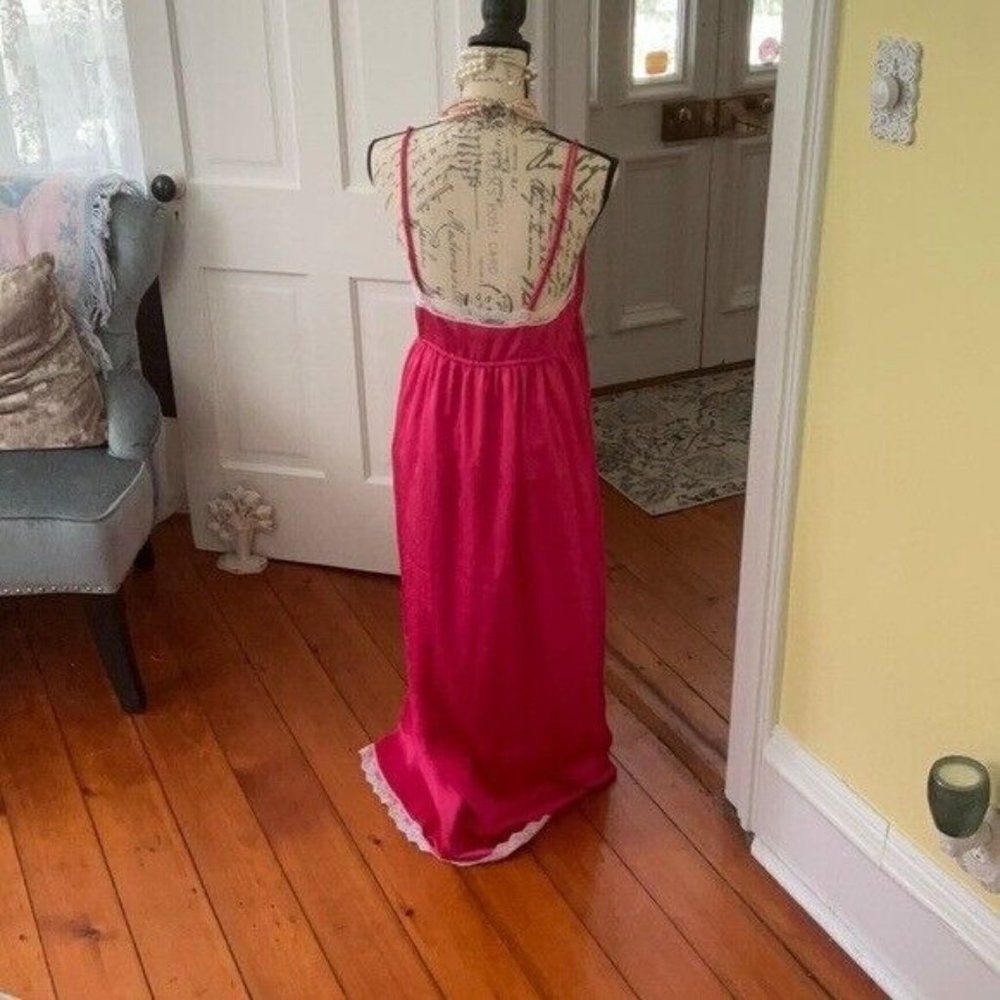 💝⭐️💝VTG Givenchy 2pc SET PARIS Pink Sultry Lace Nightgown * Robe💝⭐️💝 - Picture 9 of 16